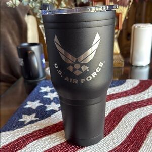 U.S. Air Force Black Tumbler. 30 oz
New never used